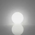 Globe sferë / llambë tryeze Slide Globo e bardhë e ndritshme e bërë në Itali Viadurini