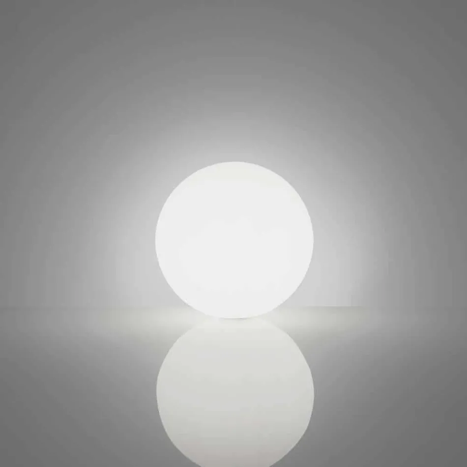 Globe sferë / llambë tryeze Slide Globo e bardhë e ndritshme e bërë në Itali Viadurini