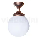 Llamba tavani prej akrilik dhe alumini të zi Prodhuar në Itali - Trovanero Viadurini