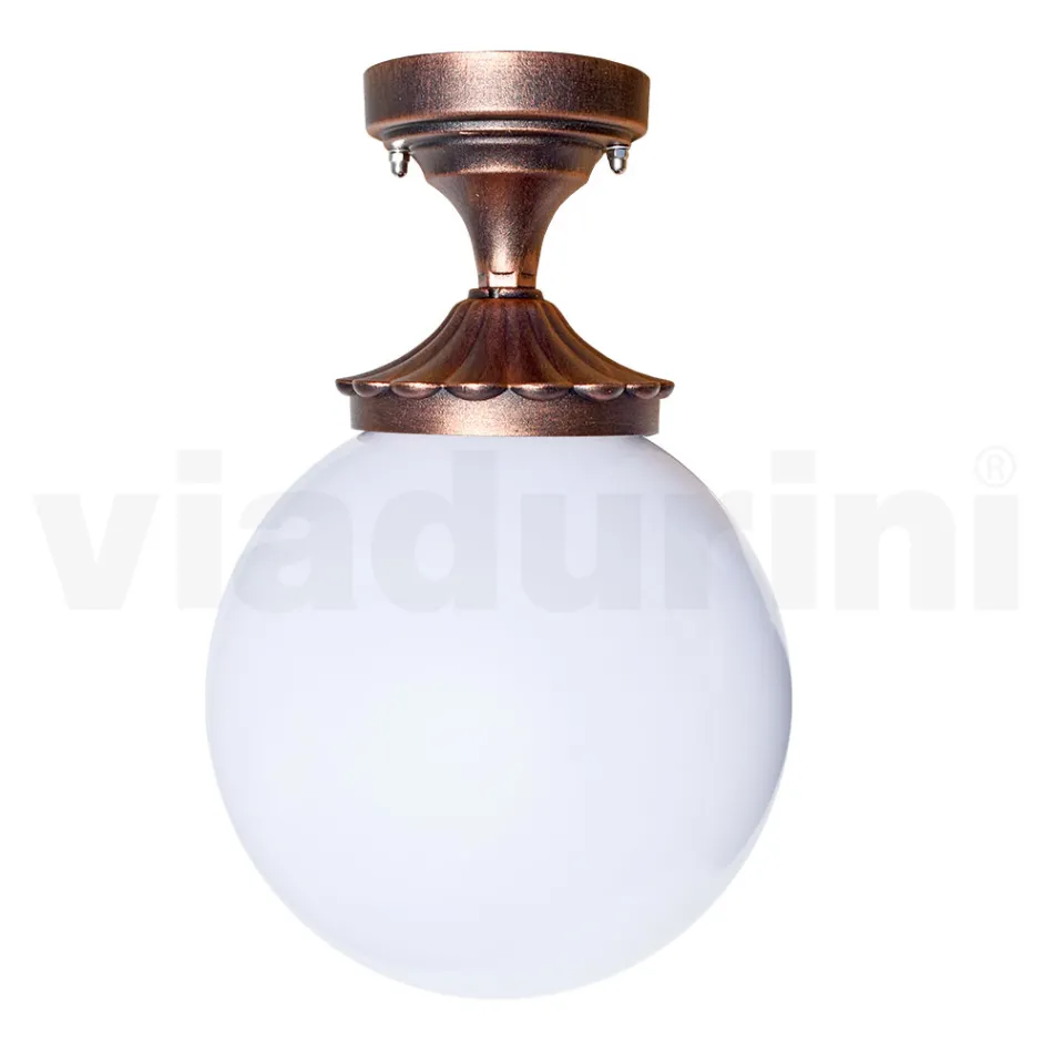 Llamba tavani prej akrilik dhe alumini të zi Prodhuar në Itali - Trovanero Viadurini