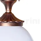 Llamba tavani prej akrilik dhe alumini të zi Prodhuar në Itali - Trovanero Viadurini