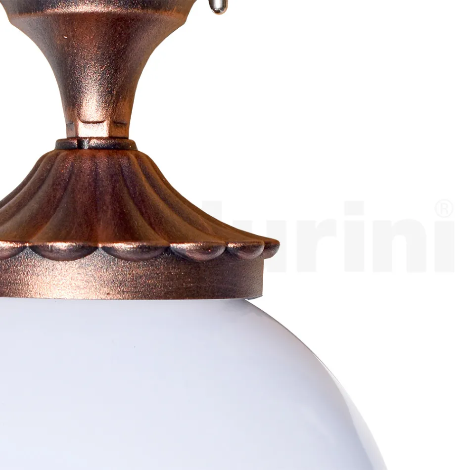 Llamba tavani prej akrilik dhe alumini të zi Prodhuar në Itali - Trovanero Viadurini