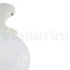 Llamba tavani në strukturë opal akrilike dhe alumini të bardhë - Trovabianco Viadurini