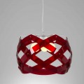 Dizajn modern llambë varëse me metakrilate 3-llamba Vanna, dietë 67 cm.