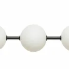 Llambë pezullimi 3 drita në tunxh dhe xham 2 përfundime - Alma nga Il Fanale Viadurini