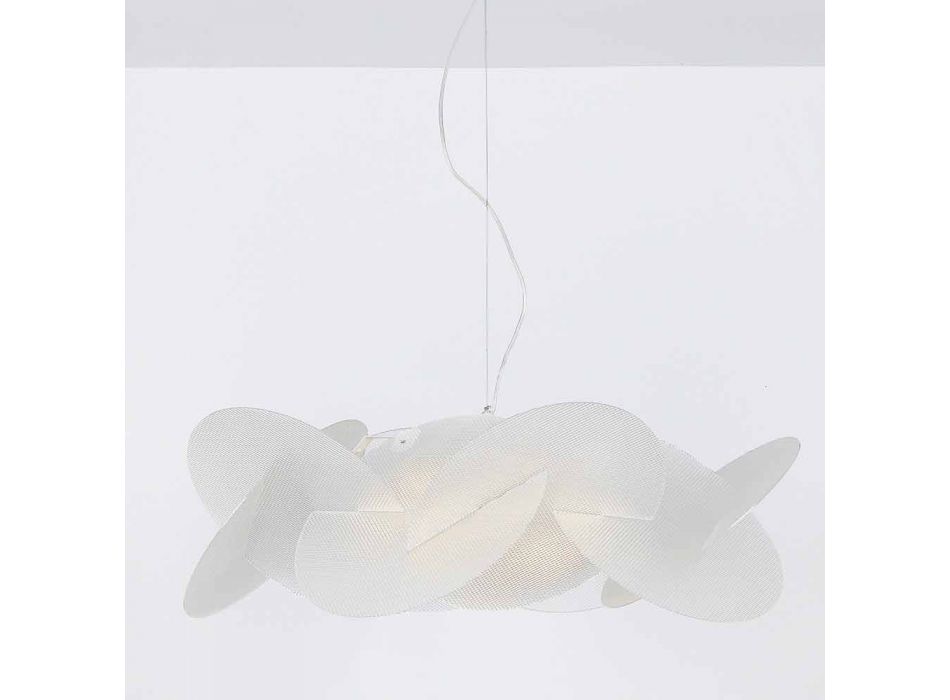 Llambë varëse 3 drita moderne metakrilate me diametër 90 cm Leda Viadurini