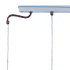 Llamba pezulluese 3 Drita Hekur dhe Qeramikë e punuar me dorë - Chieti Viadurini