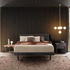 Llambë pezullimi 5 drita në tunxh dhe xham natyror - Molecola nga Il Fanale Viadurini