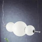 Llambë varëse e punuar me dorë në xhami me shtresa veneciane - Jupiter Viadurini