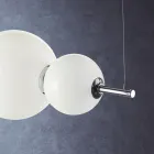 Llambë varëse e punuar me dorë në xhami me shtresa veneciane - Jupiter Viadurini