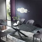 Llambë varëse e punuar me dorë në xhami me shtresa veneciane - Jupiter Viadurini