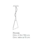 Llambë varëse me qelq të fryrë veneciane e punuar me dorë - Kristal Viadurini