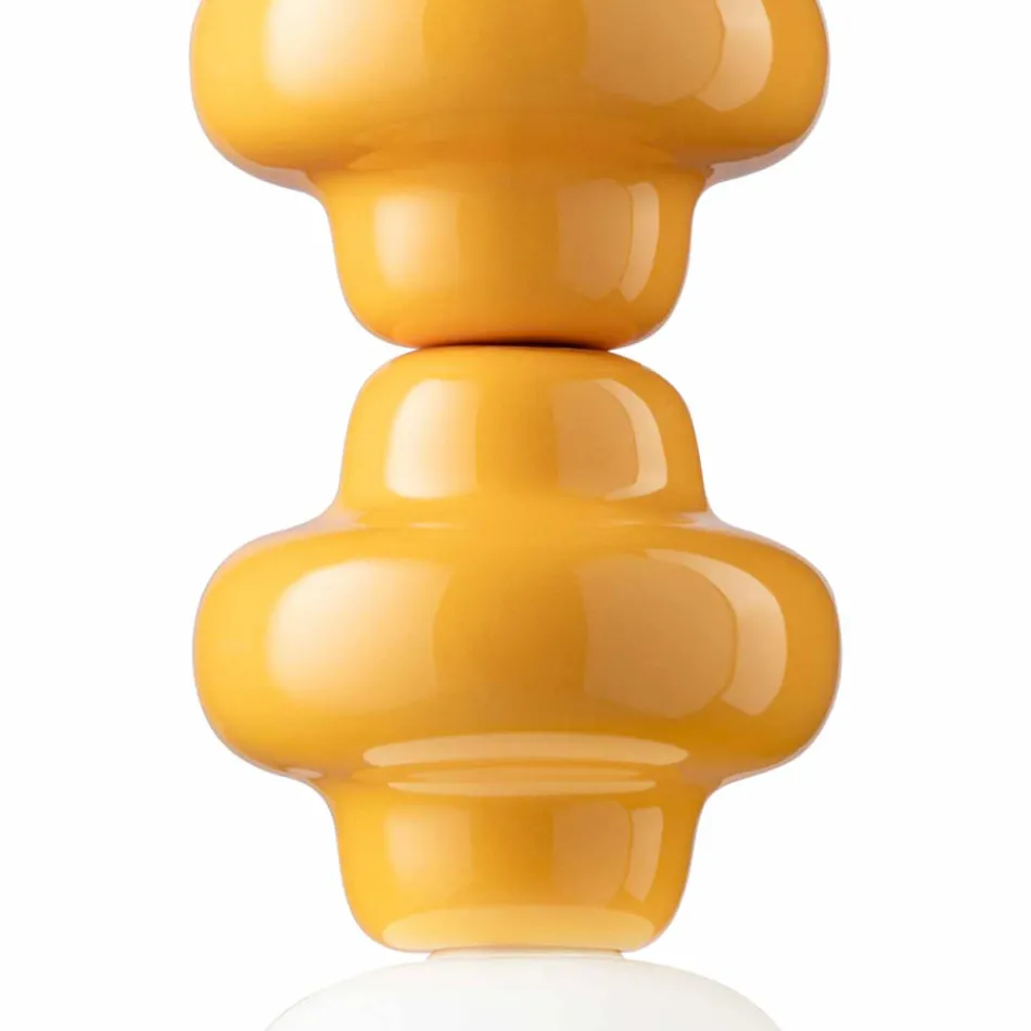 Llambë pezullimi me 4 elementë në qeramikë dhe qelq Prodhuar në Itali - Capocabana Viadurini