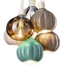 Llambë pezullimi me 6 elementë në qeramikë dhe qelq Prodhuar në Itali - Afoxe Viadurini