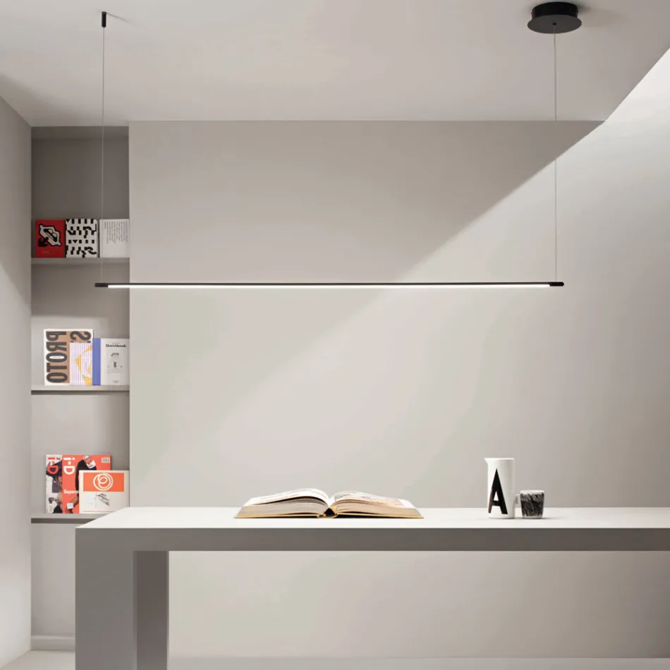 Llambë varëse me dritë LED dhe kabllo të rregullueshme në gjatësi - Portokalli Viadurini