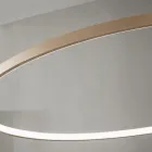 Llambë varëse me Dritë LED Rrumbullake Horizontale në Metal - Mulberry Viadurini