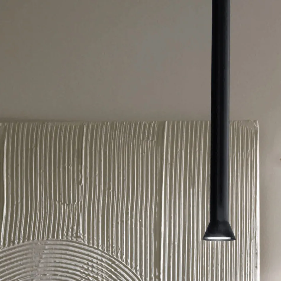 Llambë pezulluese me kornizë metalike dhe kabllo të rregullueshme - Mështeknë Viadurini