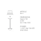 Llambë pezullimi me llambadë poliestër Prodhuar në Itali - Kryqëzim Toskot Viadurini