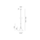 Llambë pezullimi me xham në forma të ndryshme Prodhuar në Itali - Sintonia Viadurini