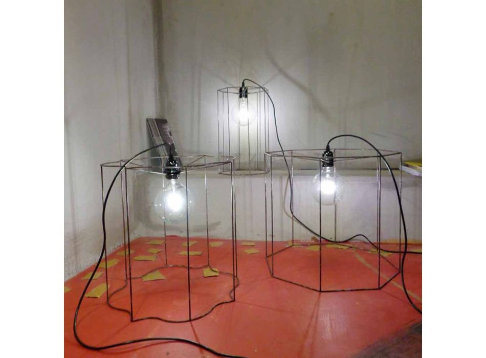 Design llambë pezullimi / dyshemeje me kafaz Cigno Viadurini