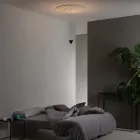 Llamba pezulluese Dizajn Gips i Bardhe dhe Alumini i Zi 1 Kon - Tesera Viadurini