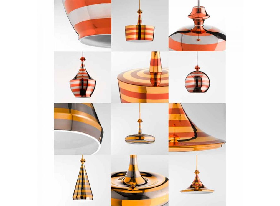 Dizajn llambë varëse në qeramikë Lustri 8 Viadurini