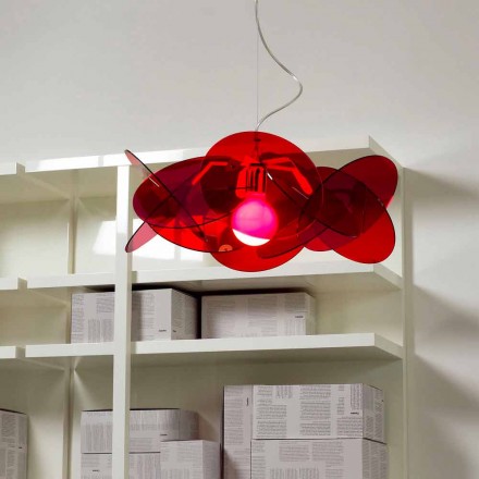 Llambë varëse varëse me dizajn modern në metakrilat, diam.54, Licia Viadurini