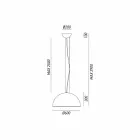 Dizajn fshatar llambë varur Ø60 cm Galileo Il Fanale Viadurini