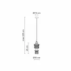 Dizajni Llambë Pezullimi në 3 përfundime Qeramike Prodhuar në Itali - Futurism Viadurini