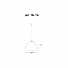 Llambë moderne e pezullimit të aluminit - Cappadocia Aldo Bernardi Viadurini