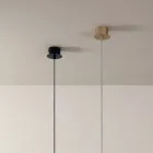 Llambë pezullimi në alumin e veshur me pluhur dhe kabllo të rregullueshme - Buxus Viadurini