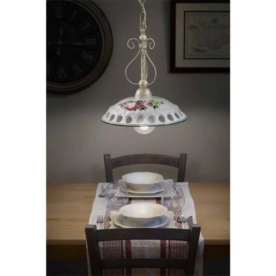 Llambë varëse qeramike e punuar me dorë me Passanastri - Napoli Viadurini