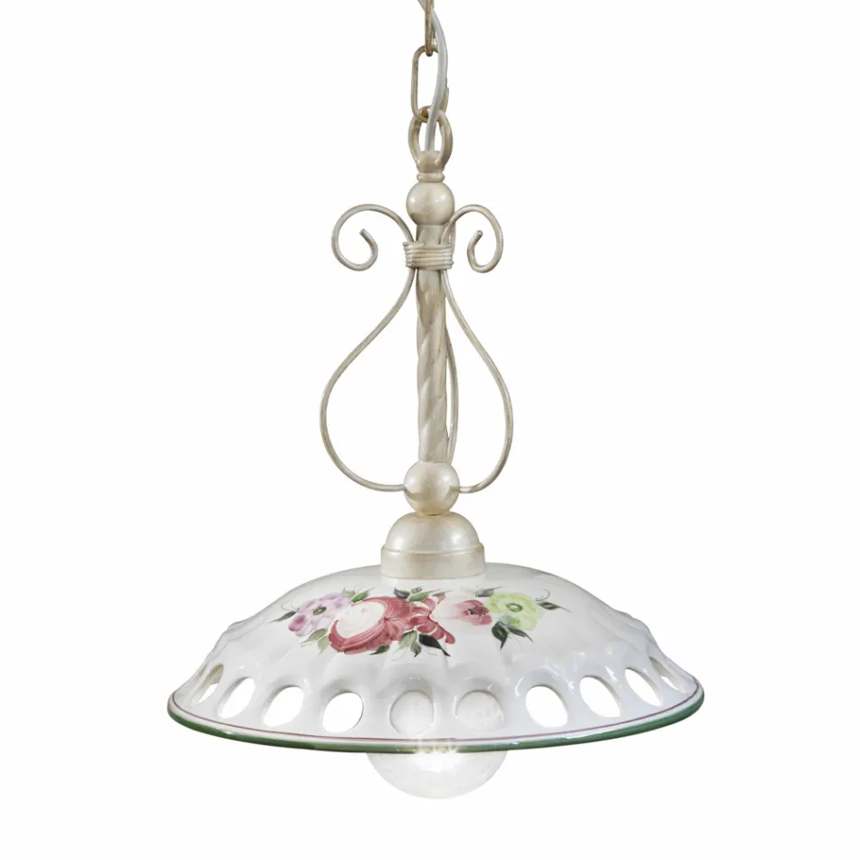 Llambë varëse qeramike e punuar me dorë me Passanastri - Napoli Viadurini