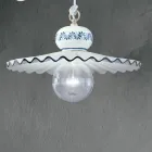 Llambë varëse qeramike artizanale e dekoruar me dorë - Romë Viadurini