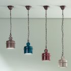 Llambë pezullimi qeramike me ngjyra me dizajn industrial - Liotta Viadurini