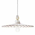 Dritë varëse qeramike L'Aquila e bërë në Itali nga Ferroluce Viadurini