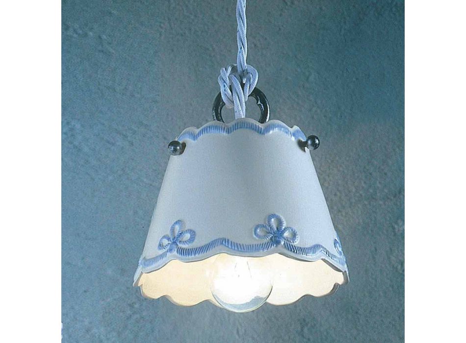 Llambë qeramike llambë me brez me ngjyrë Ferroluce Viadurini