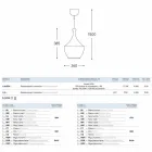 Llamba varëse Qeramike Glaze 3 Aldo Bernardi Viadurini