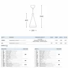 Llambë varëse Qeramike Glaze 2 LED ose standarde Viadurini