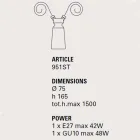Llambë varëse qeramike për përbërjen Battersea - Toscot Viadurini