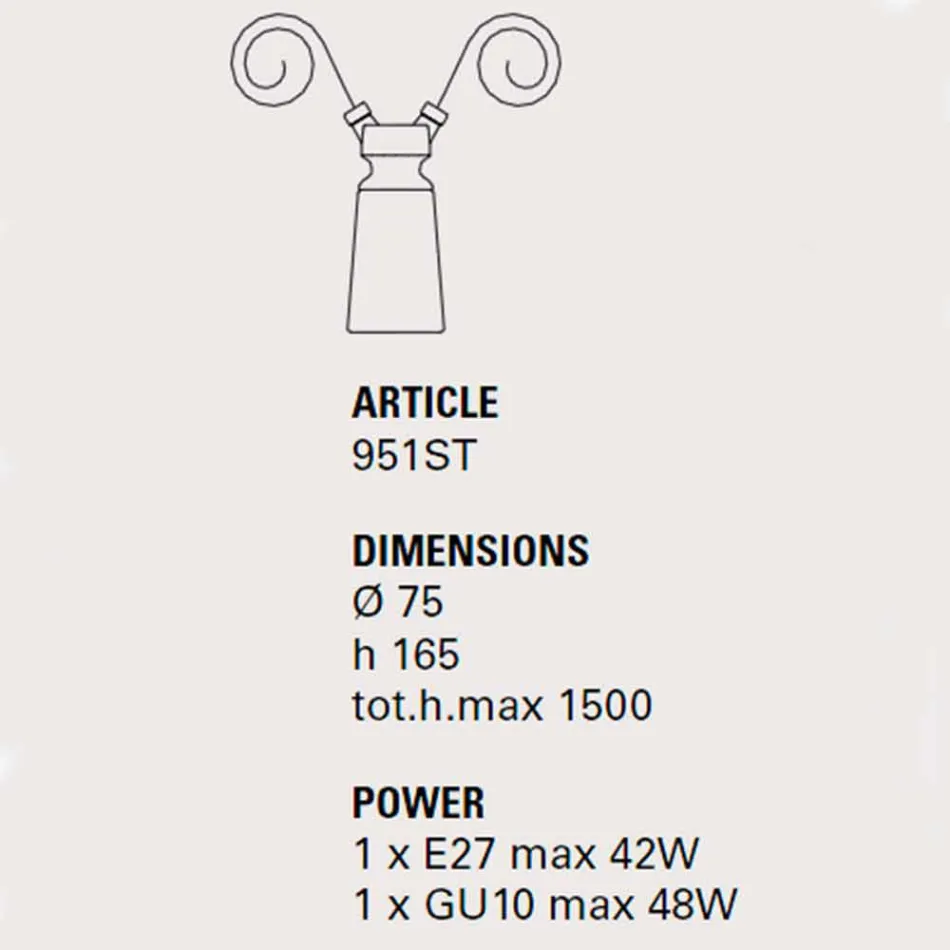 Llambë varëse qeramike për përbërjen Battersea - Toscot Viadurini