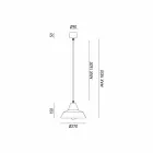 Llambë varëse në hekur antik me zile Virginia Il Fanale Viadurini