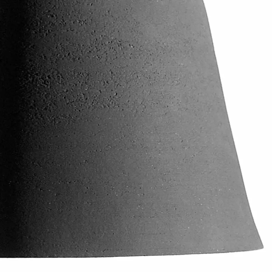 Llambë pezullimi në prodhim gresi antracit dhe dizajn të brendshëm të bardhë - Edmondo Viadurini