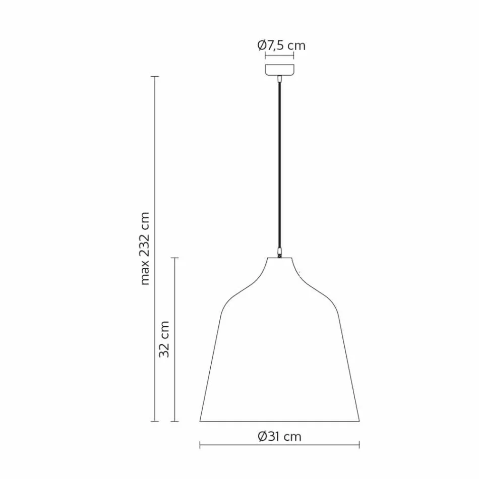 Llambë pezullimi në prodhim gresi antracit dhe dizajn të brendshëm të bardhë - Edmondo Viadurini