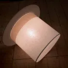 Dizajn cilindri Llambë pezullimi prej liri të bardhë, prodhuar në Itali - Magjike Viadurini