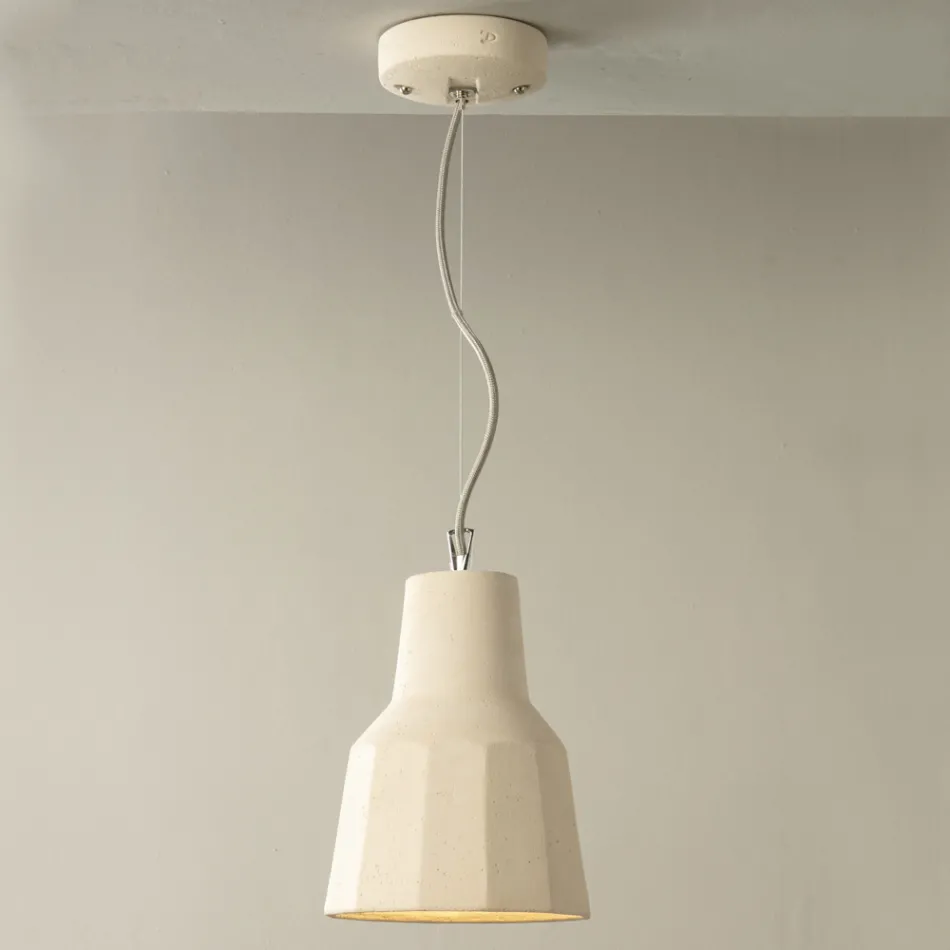 Llambë pezullimi në Toskan Majolica e punuar me dorë në Itali - Toscot Rossi Viadurini