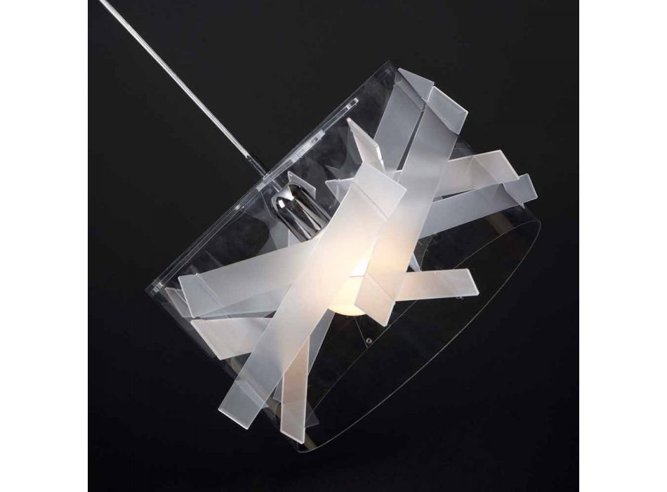 Llambë varëse në metakrilate moderne, me diametër 40 cm, Nicla Viadurini