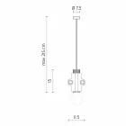 Llambë Pezullimi në Madhësi të Bardhë, Antracite ose Ari 2 - Meccasmo Viadurini