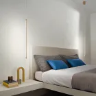 Llambë pezullimi në metal të lyer me ar me kabllo të rregullueshme - portokalli Viadurini