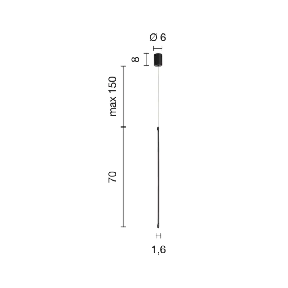 Llambë pezullimi në metal të lyer me ar me kabllo të rregullueshme - portokalli Viadurini